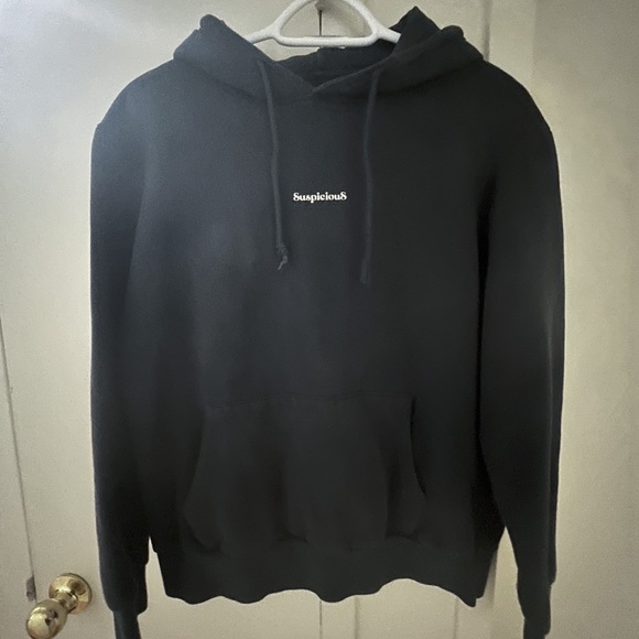 M - SuspiciouS Antwerp Navy Blue Hoodie - Picture 1 of 3
